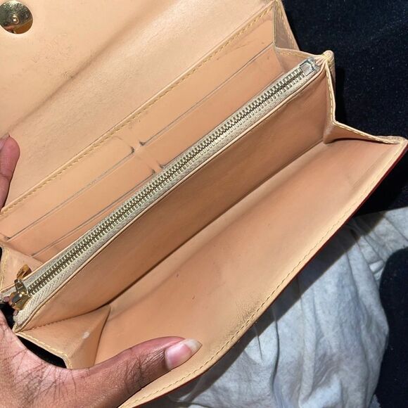 Preloved Louis Vuitton multi monogram Sarah long wallet with wallet tan … - Picture 9 of 12